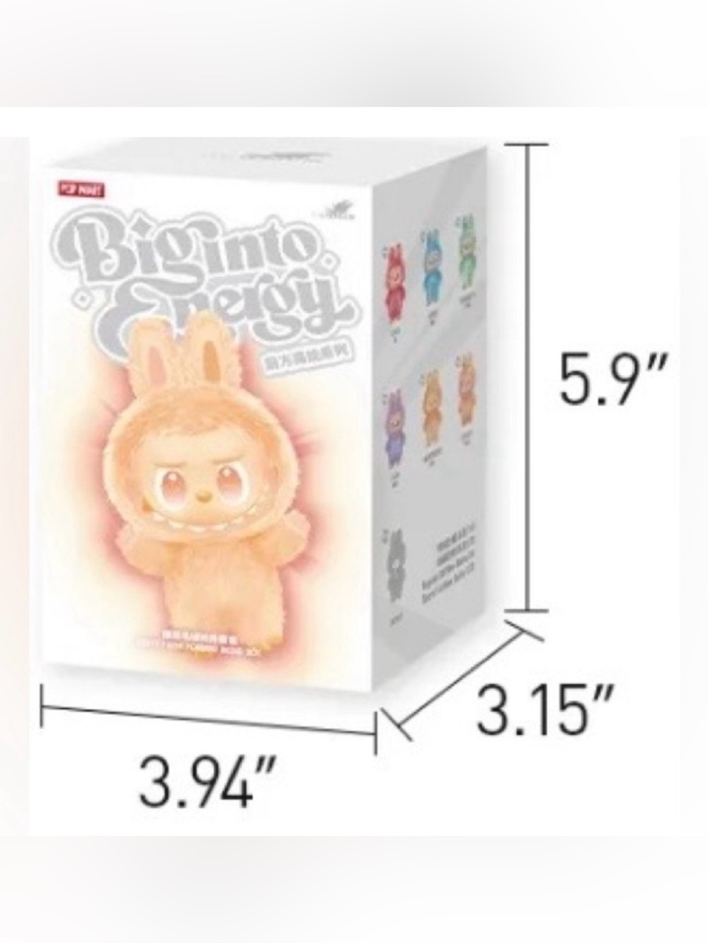 Authentic Popmart Big Into Energy Labubu Sealed Blind Box Plush Pendant, NEW! - Picture 8 of 9